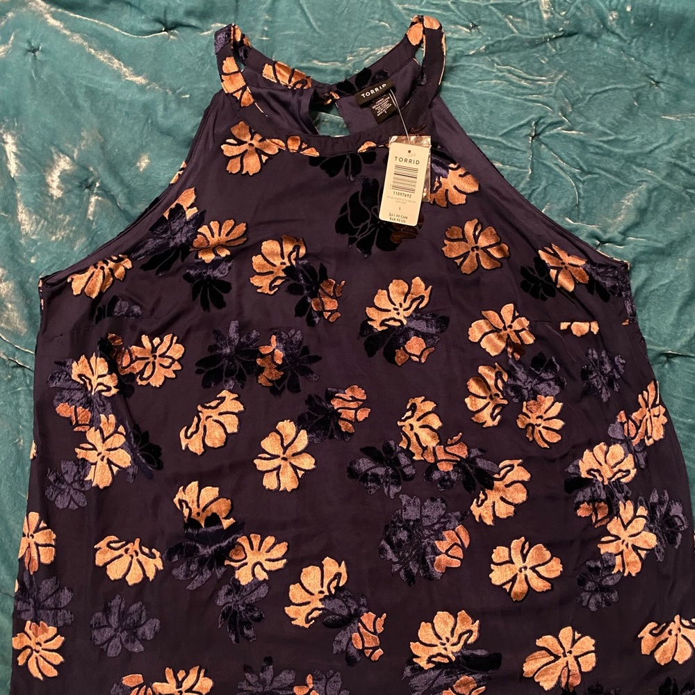 Torrid Velvet Floral Tank